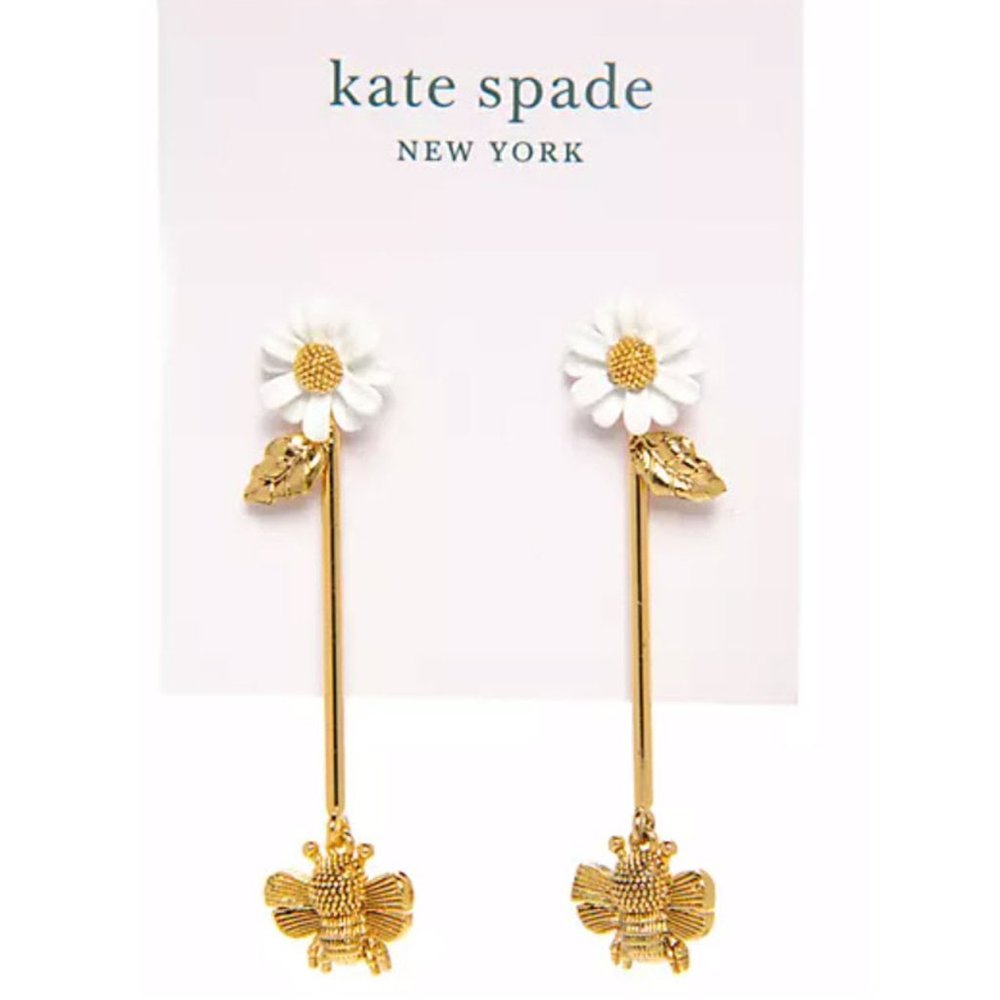 kate spade All Abuzz Linear Drop Earrings - Picture 5 of 7